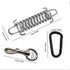Dog Leash Metal Shock Absorbing Spring Buckle Sun Shade Spring Heavy Duty Steel Tent Rope Fixed Buckle Tensioner for Outdoor Camping Dog Training,...