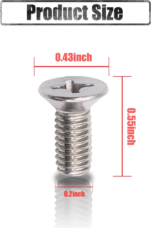 8 PCS Braking Disc Rotor Screws Kit, Stainless Front Rear Braking Set Bolts, Suitable for Honda Hyundai and Kia Models Best Alternative to Mazda (...