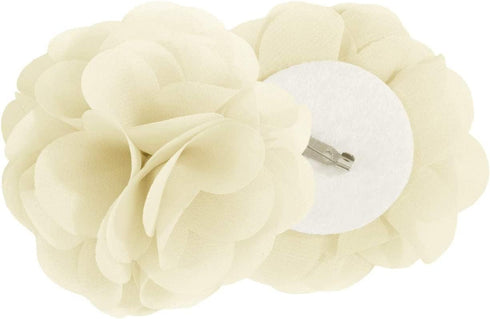 Madison Park Rosette Floral Embellished Cuff Tab Top Solid Single Window Treatments Sheer Curtain Panel Drape for Bedroom Living Room and Dorm, 50...
