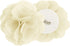 Madison Park Rosette Floral Embellished Cuff Tab Top Solid Single Window Treatments Sheer Curtain Panel Drape for Bedroom Living Room and Dorm, 50...
