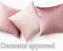 lalaLOOM Velvet Throw Pillow Covers, Set of 2, 18x18 Decorative Square Pillows Home Decor, Soft Accent Cases, Silky Machine Washable Pillowcases f...