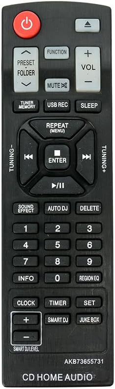 AKB73655731 Replace Remote Control for LG CD Home Audio CM9730 CMS9730F CM9950 CMS9950F CM9940...