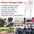 iPhone Charger Cable Lightning Cable Mfi Certified 5Pack(3ft/3ft/6ft/6ft/10ft) USB Fast Long iPhone Charging Cords Compatible iPhone XS/Max/XR/X/8...