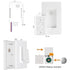 Smart Wireless Light Switch, Dimmer Switch & Receiver Kit No Wiring Wireless Remote Control Switch,Remote & Voice Control,Bluetooth Work with Amaz...
