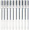 MUJI Gel Ink Ballpoint Pen Cap Type 10-Pieces Set, 0.5 mm Nib Size, Black...