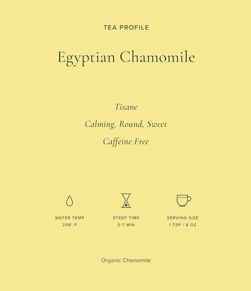 Art of Tea | Organic Egyptian Chamomile Tea Bags - Caffeine Free Herbal Tea | 50 Eco Friendly Pyramid Tea Bag Sachets...
