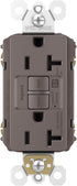 Legrand radiant 1597TRA 15 Amp GFCI Self Test Tamper Resistant Decorator Duplex Outlet with Audible Alarm, Brown (1 Count)......