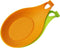 kwmobile Silicone Spoon Rest Set (2 Pieces) - Holders for Stove Top Kitchen Counter Table - Rests for Spoons and Utensils - Green/Orange...