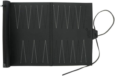 Travel Backgammon Set, Classic Board Game Travel with Leather Make Board, Gift Package, Portable Travel Strategy Backgammon Game Set for Adults, K...