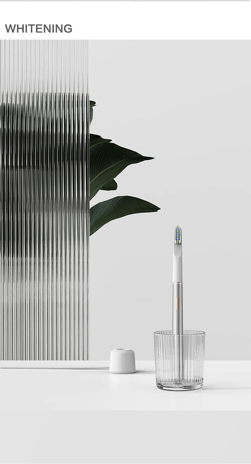 ULTRASONIC ELECTRIC TOOTHBRUSH, Oral Care Smart Sonic Whitening Rechargeable IPX7 Waterproof Fast Charging Electronic Toothbrush 32000 strokes/min...