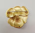 New European and American retro matte golden leaves camellia set with gems ladies fashion personality brooch...