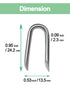 vensovo 200pcs Wire Fence Staple - Steel U-shaped Nail for Wire Mesh, Galvanized Fasteners Nails for Fixing Wooden Fence Chicken Wire Staple...