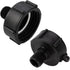 275 330 Gn IBC Tote Fittings Food Grade Water Tote Hose Adapter IBC Tote Tank Connector Tote Valve Fitting Drain Adapter 2" Coarse Thread X 3/4" M...
