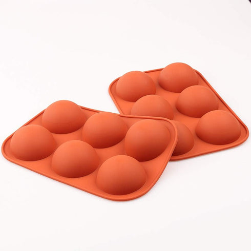 homEdge Semi Sphere Silicone Mold, 4 Packs Baking Mold for Making Hot Chocolate Bomb, Cake, Jelly, Dome Mousse - Diameter-2"...