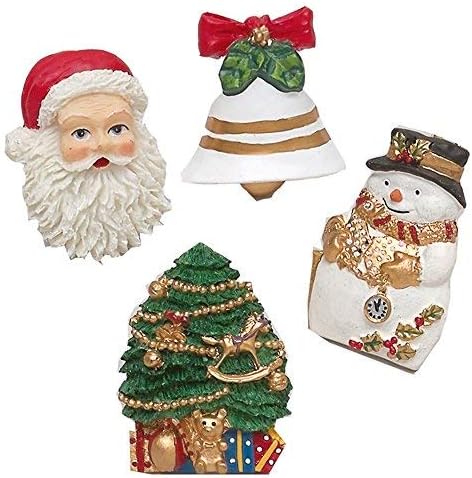 Carnation Home Fashions "Christmas Time" Set of 12 Shower Curtain Hooks...