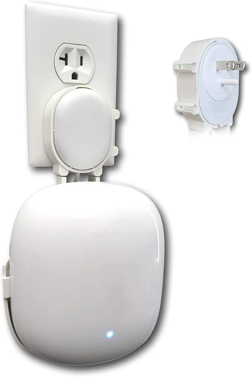 The Nest Wifi Pro Genie Wall Mount Outlet Holder Stand (1-Pack) | Lowest Profile | Open Access | No Messy Screws or Tape | Reinforced Support | Ho...