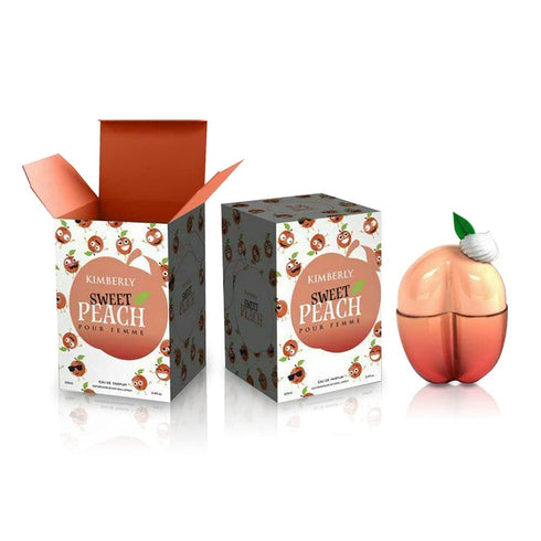 Kimberly Sweet Peach-Eau de Parfum Spray Perfume, Fragrance For Women - Daywear, Casual Daily Cologne Set with Deluxe Suede Pouch- 3.4 Oz Bottle- ...