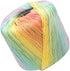 Crochet Yarn: 133M Light Rainbow Cotton Yarn for Crocheting - Soft, Multi-Color Thread for DIY Hand Knitting Scarves, Hats, Shawls, Sweaters, Blan...