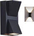 Outdoor Wall Light Dual Head Exterior Wall Lamp with Up and Down Sconces Wall Mount Lights for Garage, Doorway(white light)...