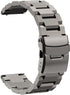 AMAZTIM Compatible Silver Metal Strap, Silicone Replacement Wristbands Sport Strap with Metal Buckle Compatible T2 Smart watch(Black)...