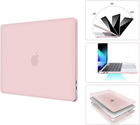 EooCoo Hard Case Compatible with MacBook Air 13 inch M1 Chip 2021-2018 with Retina Display, Air 13.3 inch Plastic Protective Case + Transparant Ke...