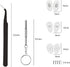 18 Pairs Eyeglass Nose Pads, Eyeglasses Repair Kit with Screwdrivers, Nose Pads, Screws, Tweezer, Cleaning Cloth for Glasses, Glasses and Sunglass...