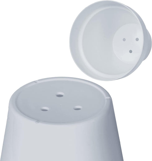 Youngever 10 Pack 3 Inch Mini Plastic Planters Indoor Flower Plant Pots, Grey Gardening Pot with Drainage for All House Plants, Flowers, Herbs, Su...