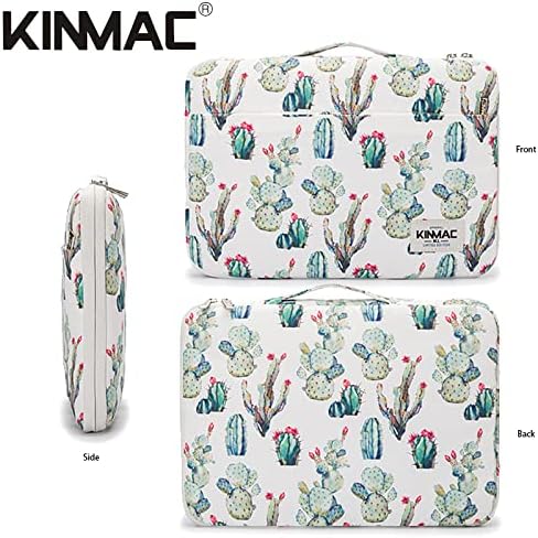 Kinmac 360° Cushion Protective Waterproof Laptop Case Bag Sleeve with Handle Compatible with LG Gram 16 inch and 15.6 inch-16 inch Laptop (Cactus)...