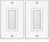 TNP Brush Wall Plate (2 Pack) - Single Gang Cable Entry Access Brush Bristles Style Strap Opening Port Insert Socket Wiring Plug Jack Decorative F...