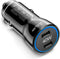 USB C Car Charger, 2-Port 40W Dual USB-C Car Power Adapter PD/QC Fast Charging Cigarette Lighter for iPhone 16/15/14/13/12/11/Pro Max, iPad, Samsu...