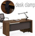 2 Pcs Desk Clamp Work Light Mounting Bracket Heavy-duty Plastic Table Mounting Clamp for Desk Lamp, Magnify Lamp, Tablet Holder, Etc...