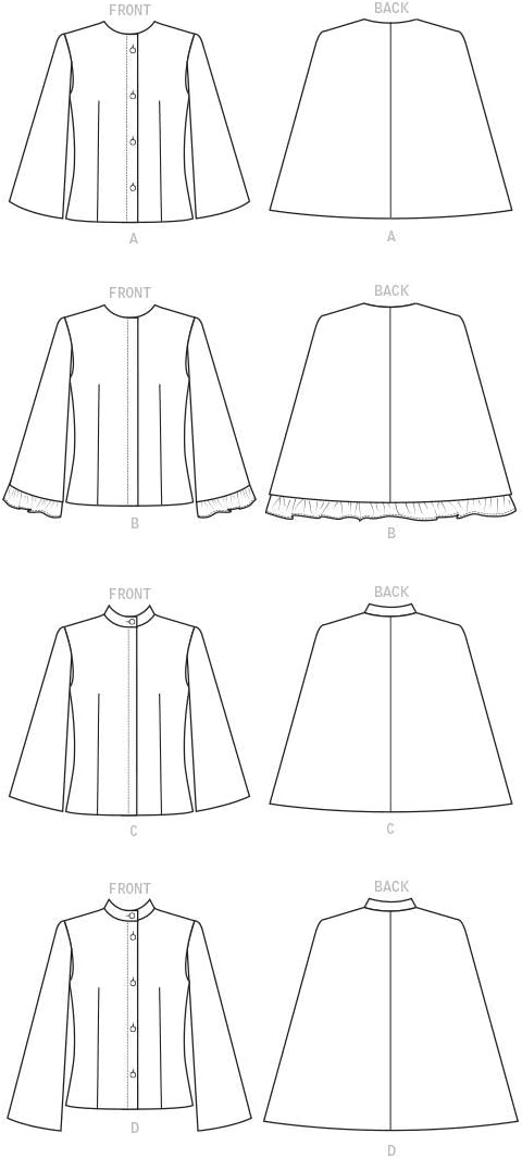 Butterick Patterns Women's Slit Sleeve Coat Sewing Patterns, 14-16-18-20-22...