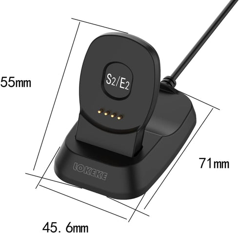 for TicWatch Mobvoi S2 Magnetic USB Charging Cable Dock, Replacement USB Charger Charging Cable Dock for TicWatch Mobvoi S2 and TicWatch Mobvoi E2...