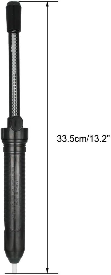 uxcell Desoldering Pump 13.2 Inches 33.5cm Manual Vacuum Solder Sucker Removal Hand Tool Plastic Black 2pcs...