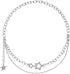 Star Necklace Y2k, Double Star Chain Necklaces for Teen Girls, Silver Punk Jewelry Asymmetric Layered Choker Necklace for Women, Idea Gift for Var...