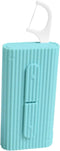 Blue Poratbel Travel Floss Pick Case,10 Count in Box,Ultra-Light Reusable Floss Dispenser,Super Portable for Everywhere,No Break No Shred Toothpic...