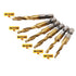 AUTOTOOLHOME 6 Pack Titanium Combination Drill Tap Bit Set Screw Tapping SAE 6-32NC 8-32NC 10-24NC 10-32NC 12-24NC 1/4-20NC...