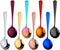 Broth Round Spoon Set, 8-Piece Reusable Stainless Steel Dinner Table Cereal Soup Spoon, Camping Ramen Spoons...
