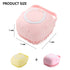 Dog Bath Brush Scrubber Soft Silicone Pet Grooming Brush Bath Shampoo Massage Dispenser Shower Brush For Short Long Haired Dogs And Cats (Blue+Pin...