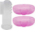 Baby Finger Toothbrush (Set of 2) - Silicone Baby Toothbrush with 2 Cases in Pink - Toddler Training Toothbrush - Newborn Oral Massager - Easy Ora...