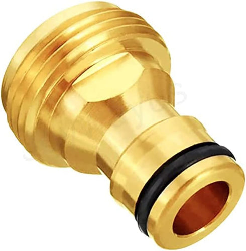 Joywayus 3/4” GHT Male Garden Hose Quick Connect Adapter Brass Connect Fitting?Pack of 4?...