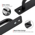 Ravinte Barn Door Handles 6 Pack Sliding Door Handle 6.3" Hole Center Barn Door Handles Black Cabinet Handles Door Pull Handle Zinc Alloy Door Pul...