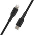 Belkin BoostCharge Nylon Braided USB C to Lightning Cable 6.6ft/2M - MFi Certified 18W Power Delivery iPhone Charger Cord - Apple Charger USB C Ca...