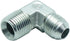 1 Piece 1/2" Male JIC (3/4"-16 Tpi) x 1/2" Male NPT Hydraulic Fitting 37° Flare to 90° Elbow Pipe Adapter...