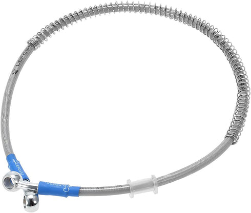 Braided Hydraulic Brake Hose Line Pipeline, Universal 47.2" 120cm Oil Hose with 10mm (M10) Ends, Hydraulic Brake Oil Hose Line Pipe for Motorcycle...