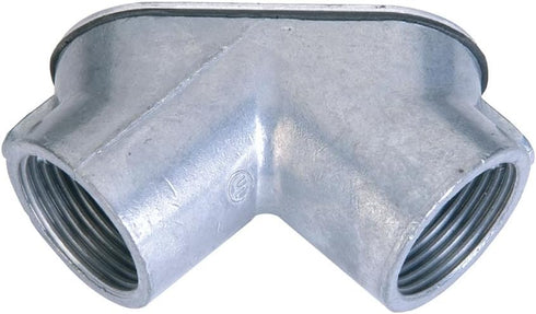 Sigma Electric, Gray Sigma Engineered Solutions ProConnex 49681 Rigid Pull Elbow 1/2-Inch Conduit Fitting, 1-Pack, Size...