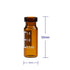 Amber Glass Flat Base Vial, 11 mm Wide Opening Crimp Top Vial, 2 mL, 12 mm x32 mm, Pack of 100...