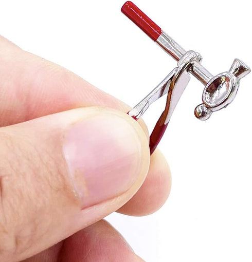 17PCS 1:12 Miniature Doll House Tools Metal Home Repair Multi-Tool Model Set Fun for Party Dollhouse Decoration Accessories Mini Yard Supplies Cre...