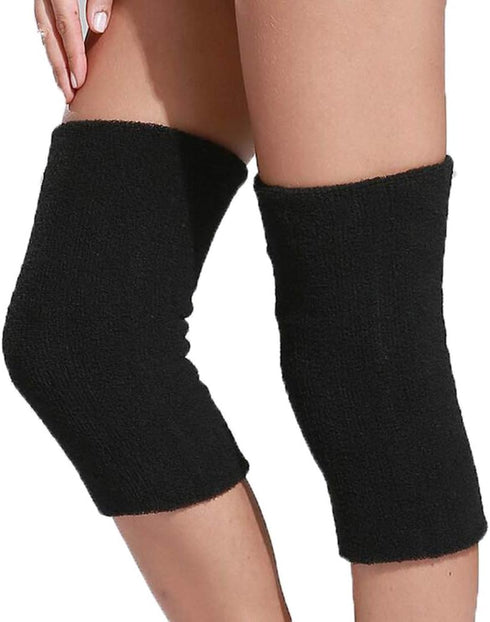 1 Pair Women Men Elastic Knee Brace Leg Knee Warmers Sleeve Winter Thermal Soft Knee Pad Support for Joint Pain Arthritis Pain Relief...