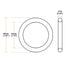 uxcell Nitrile Rubber O-Rings 46mm OD 44mm ID 1mm Width, Metric Sealing Gasket for Automotive Machine Plumbing, Pack of 10...